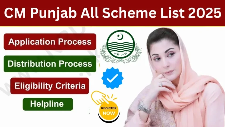 CM Punjab All Scheme List 2025 Online Apply Last Date – Complete Details and Registration Guide