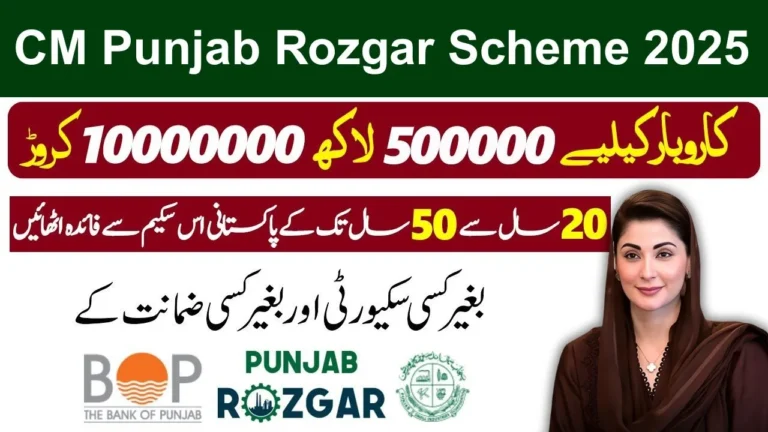 CM Punjab Rozgar Scheme 2025 | Easy Loans for Small Businesses & Startups – Government of Punjab